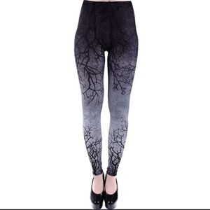 Restyle Gray Tree Leggings